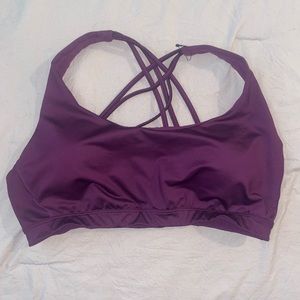 Victoria’s Secret plum strappy, sports bar, size L